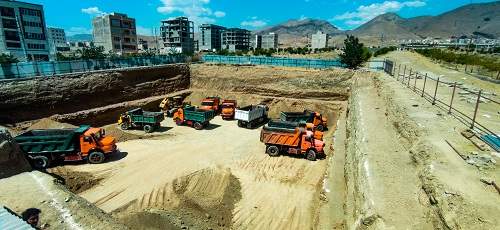 Construction of commercial-administrative building in Karaj