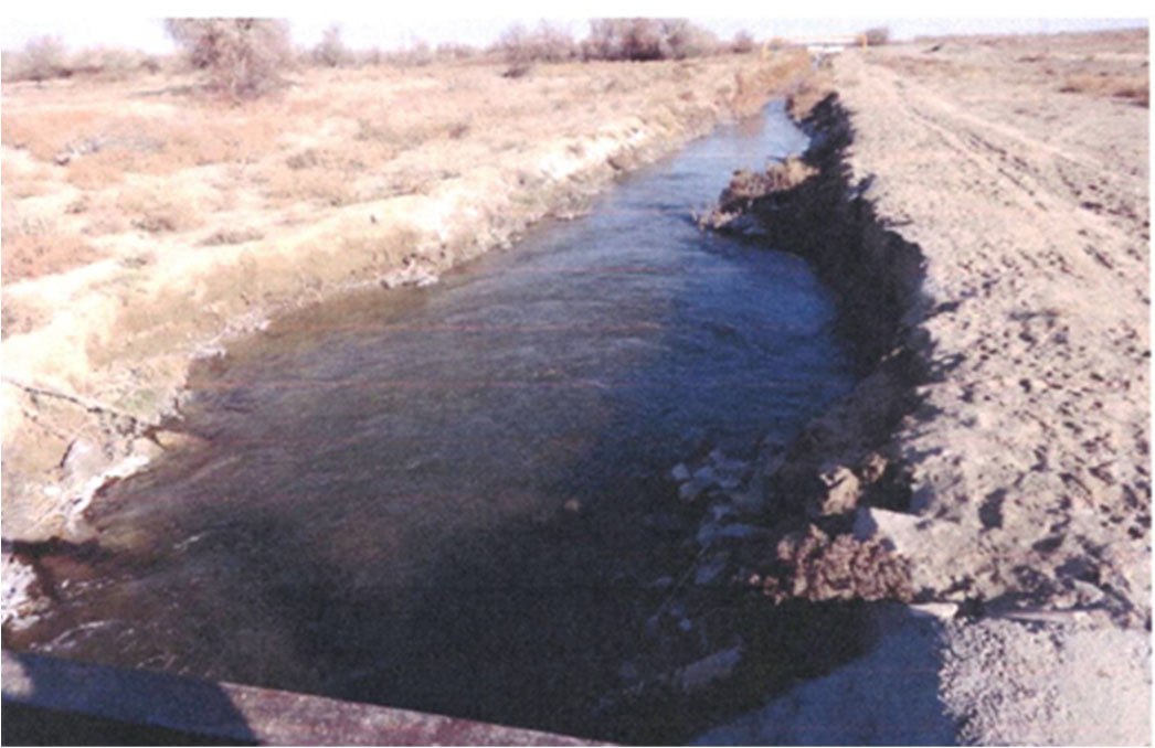 Concreting of the main Saza canal, the main Saza canal downstream of the Aytak water control station and the Aytak water control station